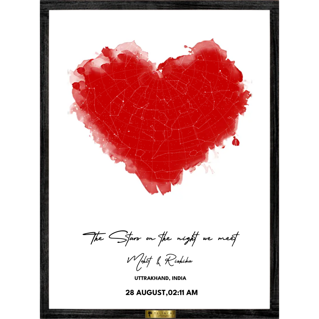 Red Heart Custom Stars Map - Telinchi