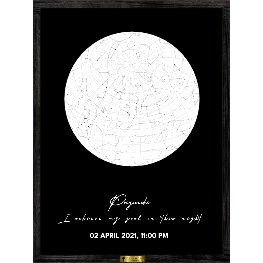 Lunar Sphere Custom Star Map - Telinchi