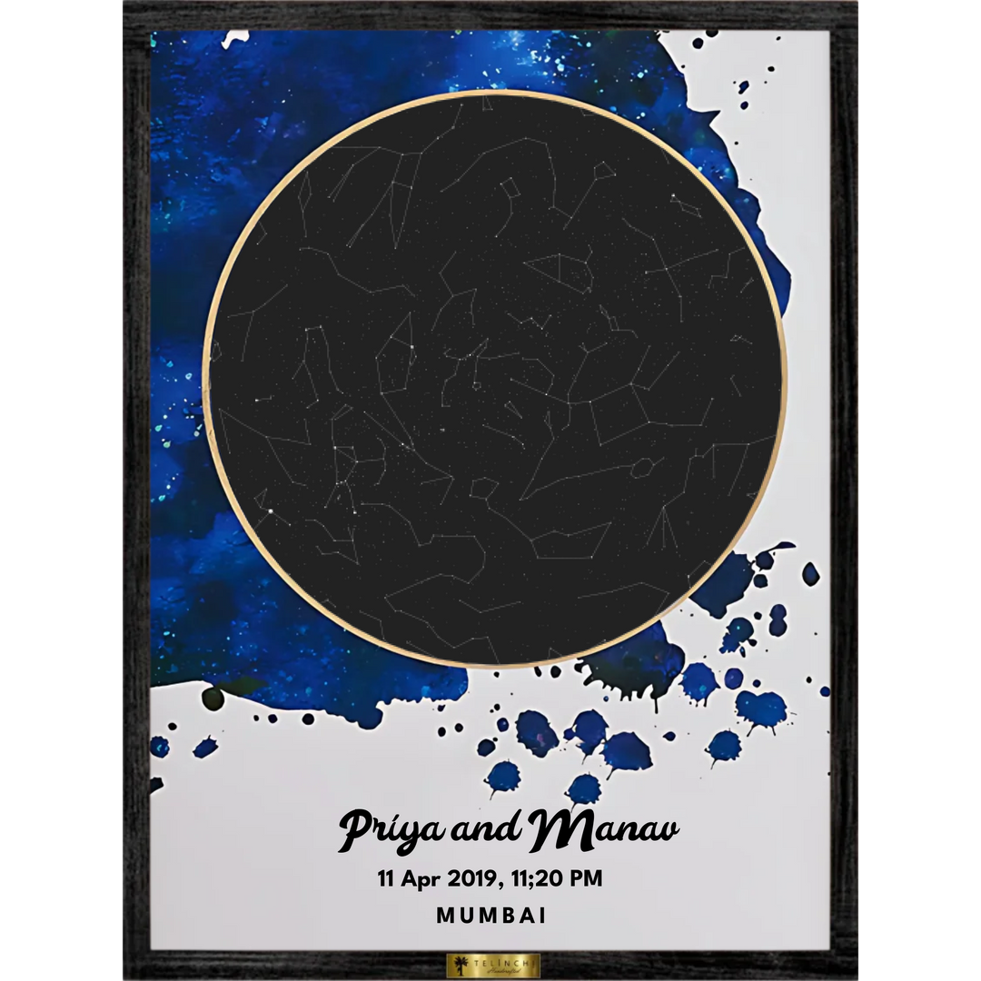Midnight Splash Custom Star Map - Telinchi