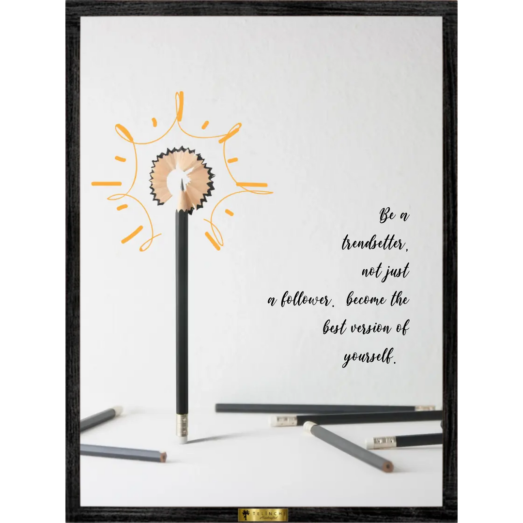 Lead with Creativity Personalized Quote Art - Telinchi