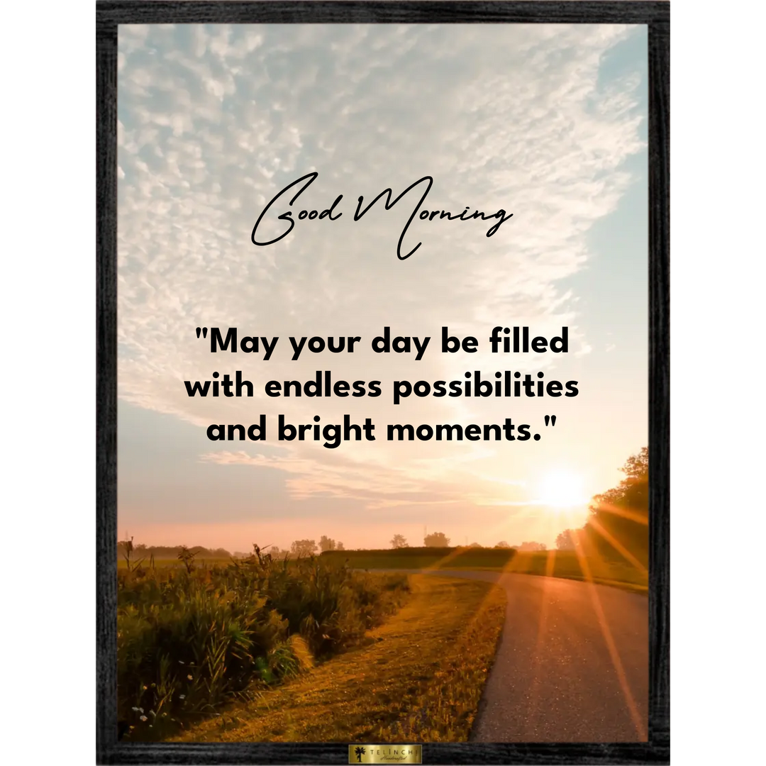 Morning Blessings Personalized Quote Art - Telinchi