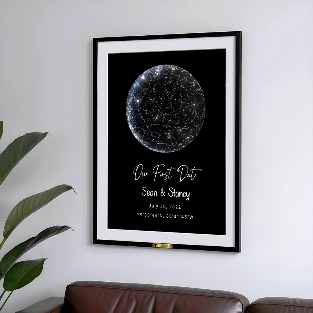 Personalized Our First Date Star Painting - Telinchi