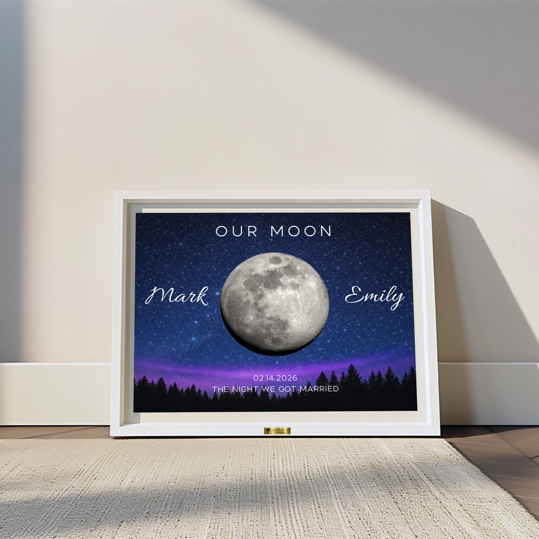 Our Moon Personalized Wedding Night Painting - Telinchi