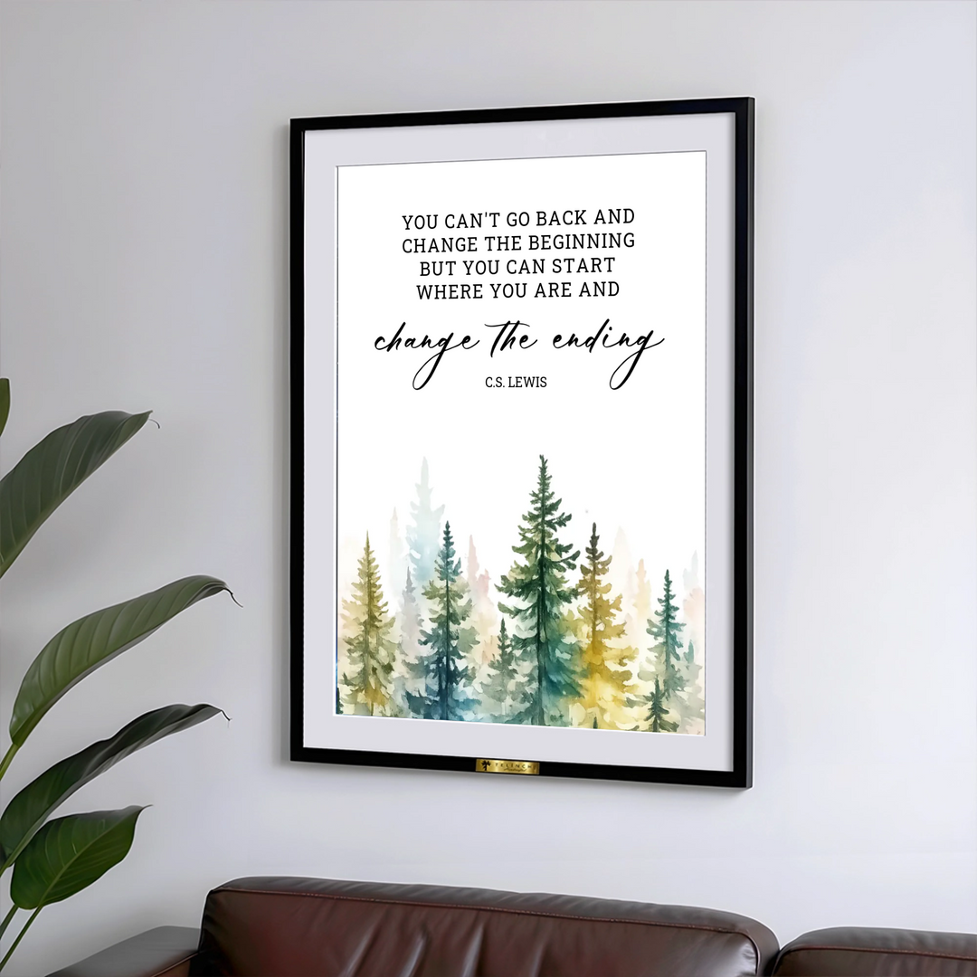 C.S. Lewis Inspirational Quote Painting - Telinchi