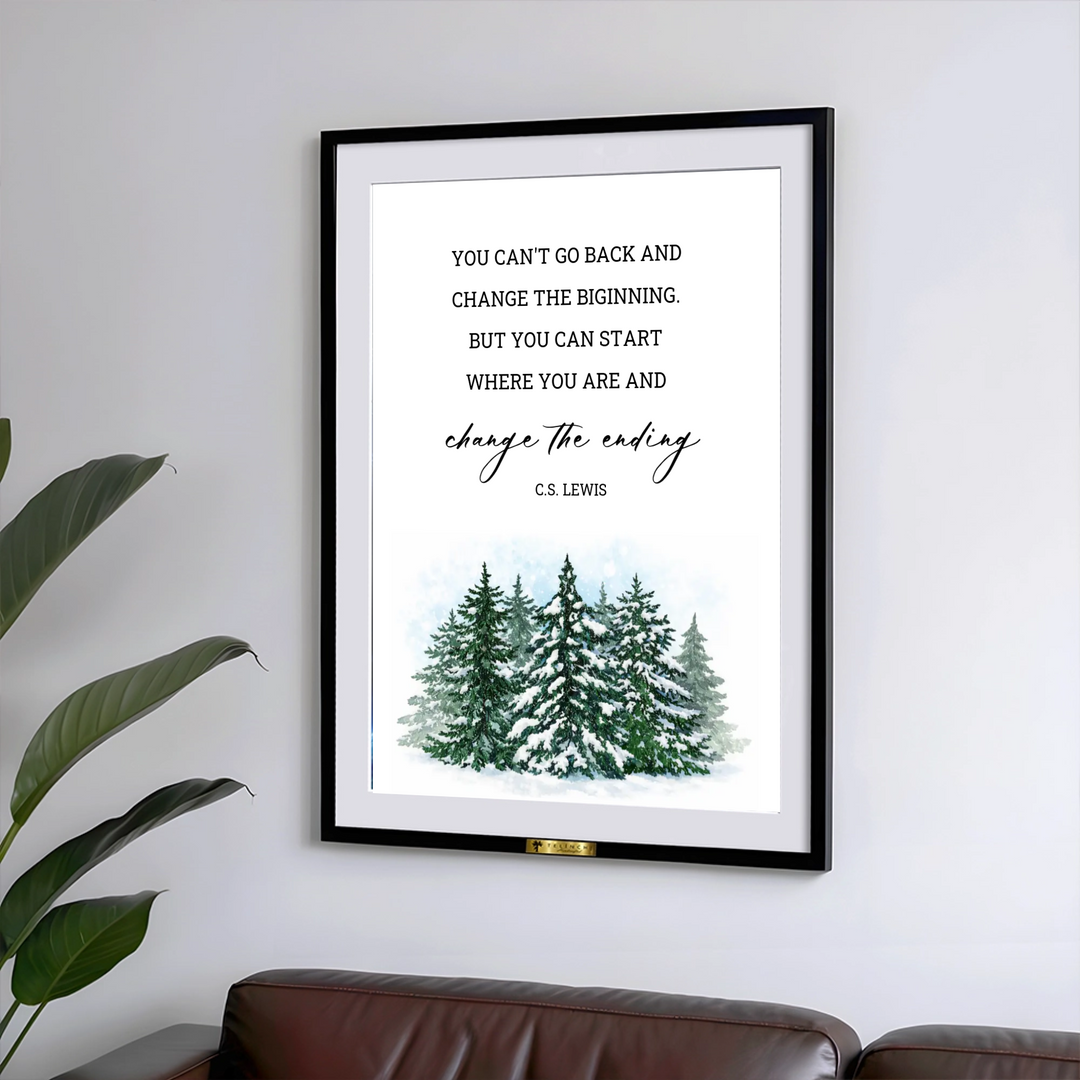 C.S. Lewis Quote Forest Painting - Telinchi