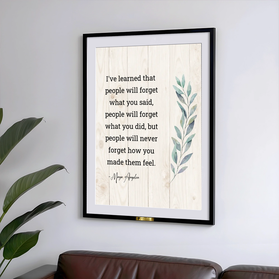 Maya Angelou Quote Painting - Telinchi