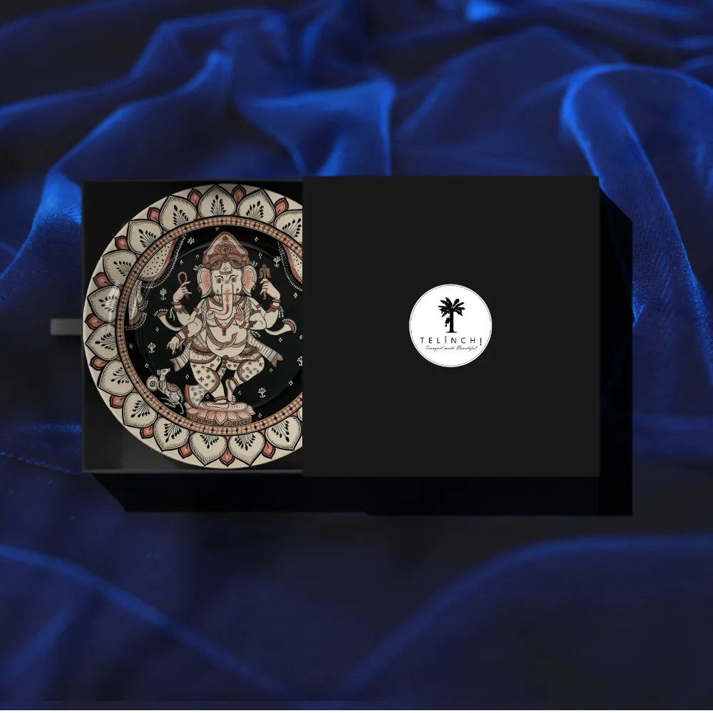 Divine Ganesha Black Lotus