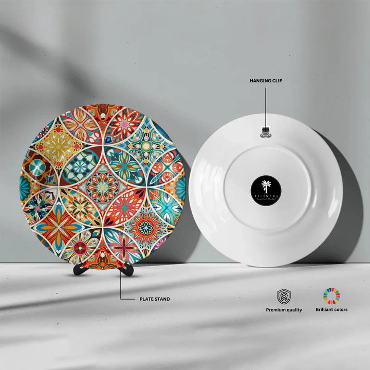 Vibrant Moroccan Floral Mosaic Mandala