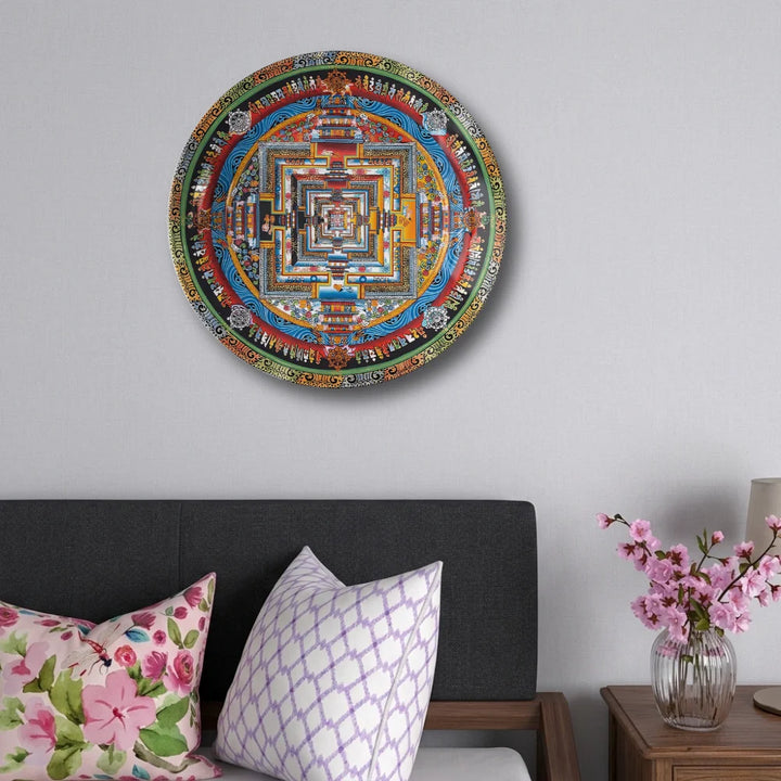 Tibetan Cosmic Mandala Art Plate