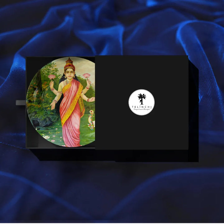 Raja Ravi Varma Goddess Ganga with Lotus – Divine Gangamata