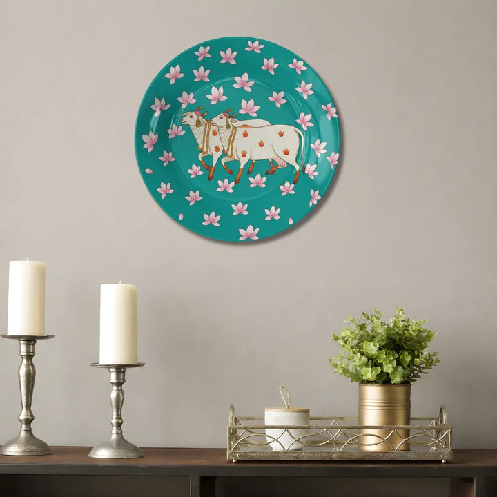 Sacred Kamdhenu Cow & Lotus