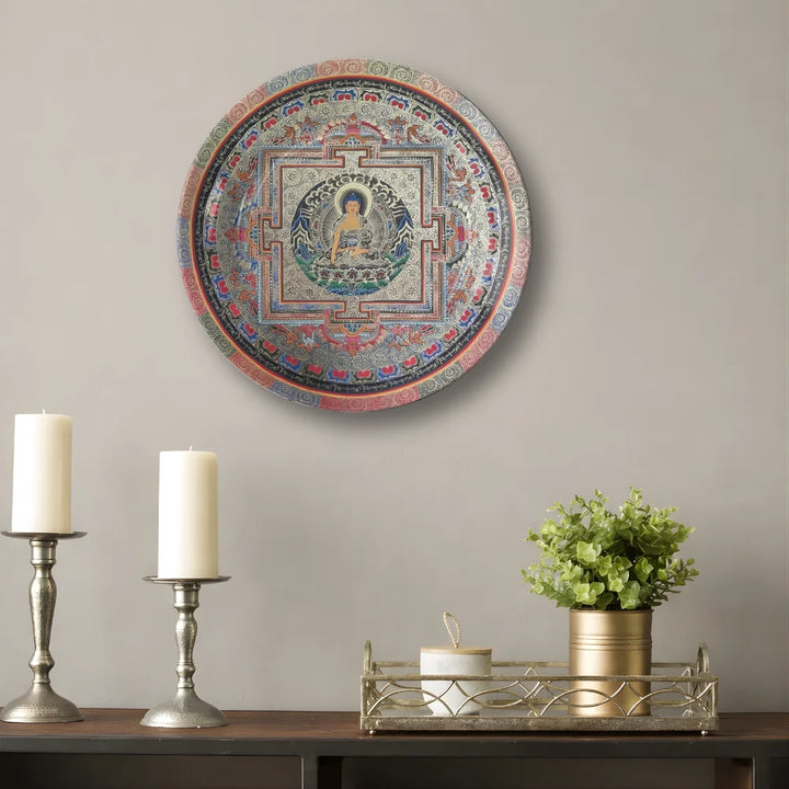 Tibetan Buddha Sacred Mandala Plate
