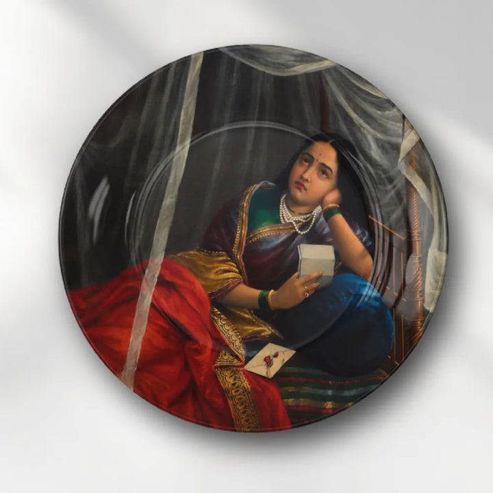 Raja Ravi Varma Lady with Letter