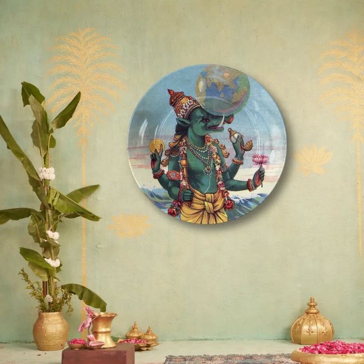 Raja Ravi Varma Varaha Avatar – Divine Protector of Earth