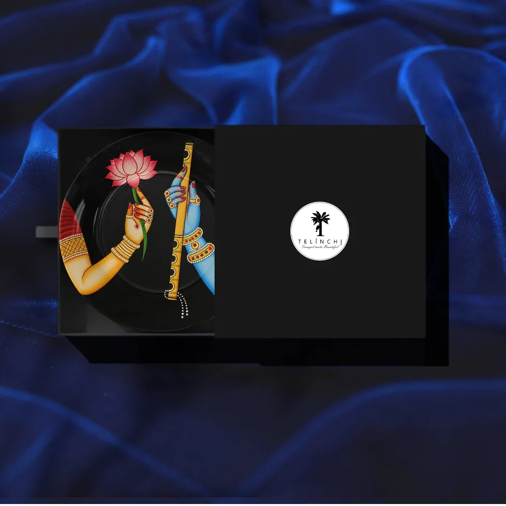Radha Krishna Lotus & Bansuri