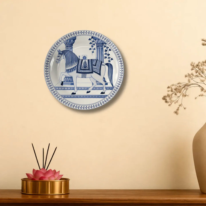 Royal Blue Pottery Horse Ceramic