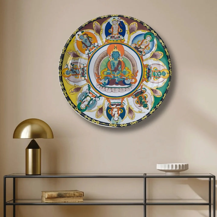 Tibetan Sacred Deity Wheel Plate