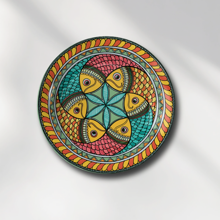 Madhubani Fish Mandala