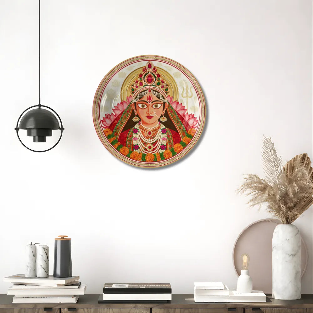 Divine Maa Durga Traditional Lotus