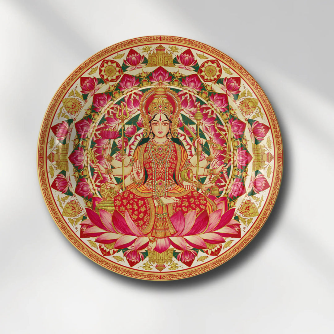 Divine Maa Durga Pink Lotus Mandala
