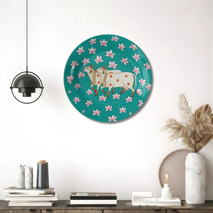 Sacred Kamdhenu Cow & Lotus