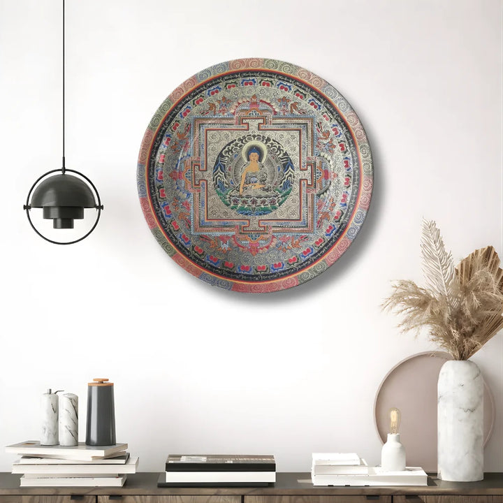 Tibetan Buddha Sacred Mandala Plate