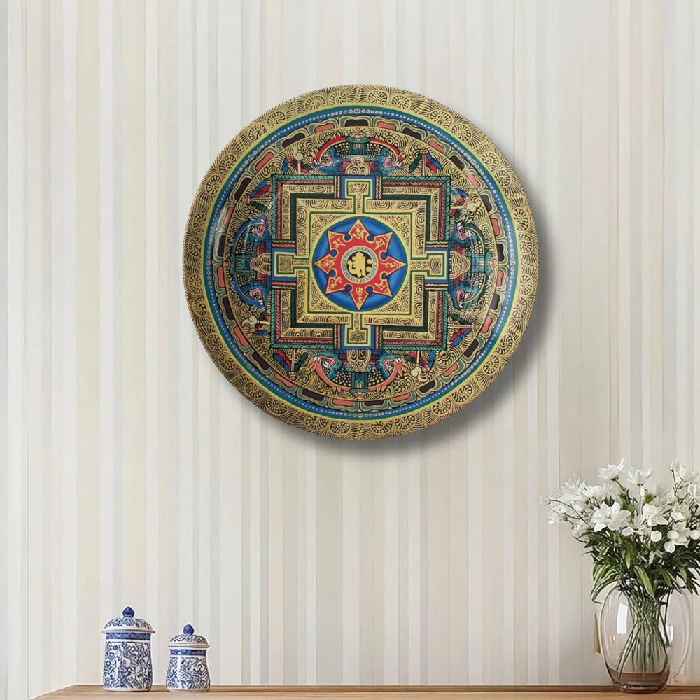 Tibetan Sacred Star Mandala Plate