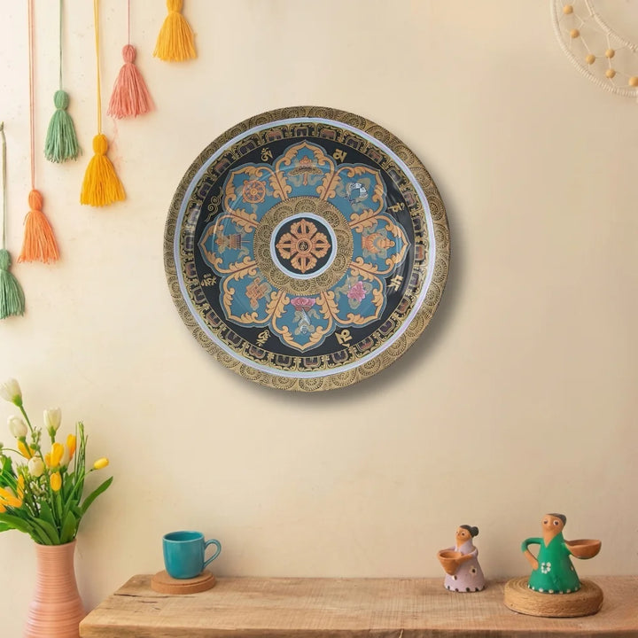 Tibetan Eight Symbols Art Plate