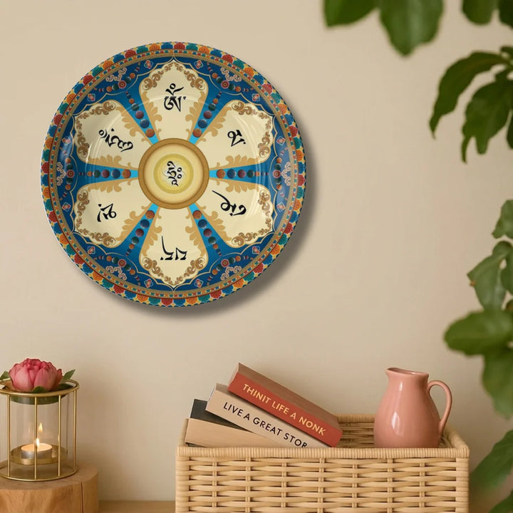 Tibetan Sacred Petal Art Plate