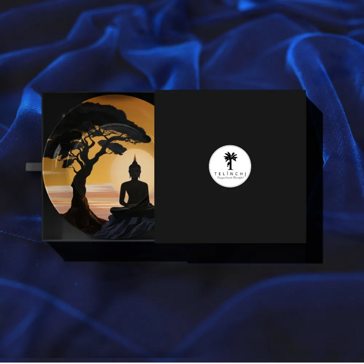 Serene Buddha Under Bodhi Tree Sunset