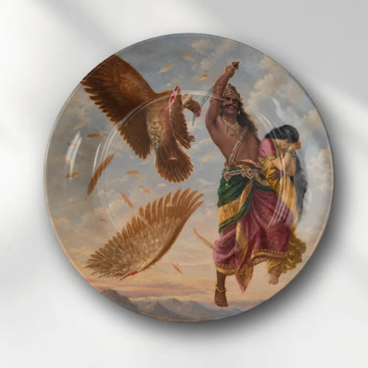 Raja Ravi Varma Ravana Abducting Sita – Jatayu Vadha