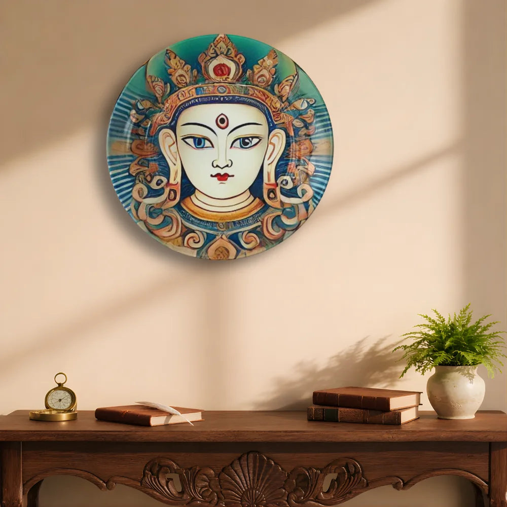 Tibetan Sacred Face Art Plate