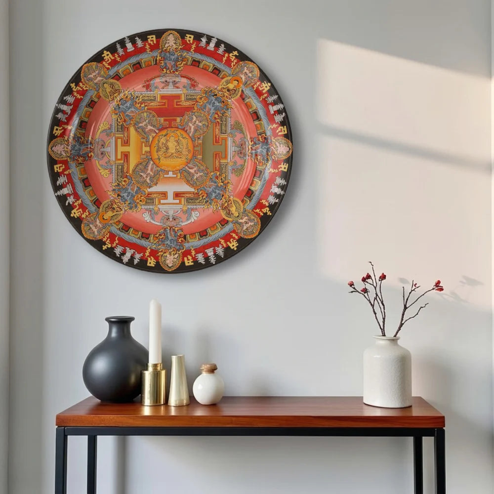 Tibetan Sacred Deity Mandala Plate