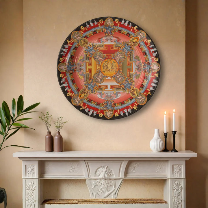 Tibetan Sacred Deity Mandala Plate