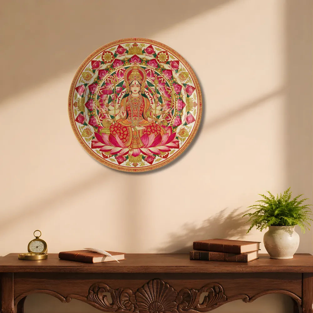 Divine Maa Durga Pink Lotus Mandala
