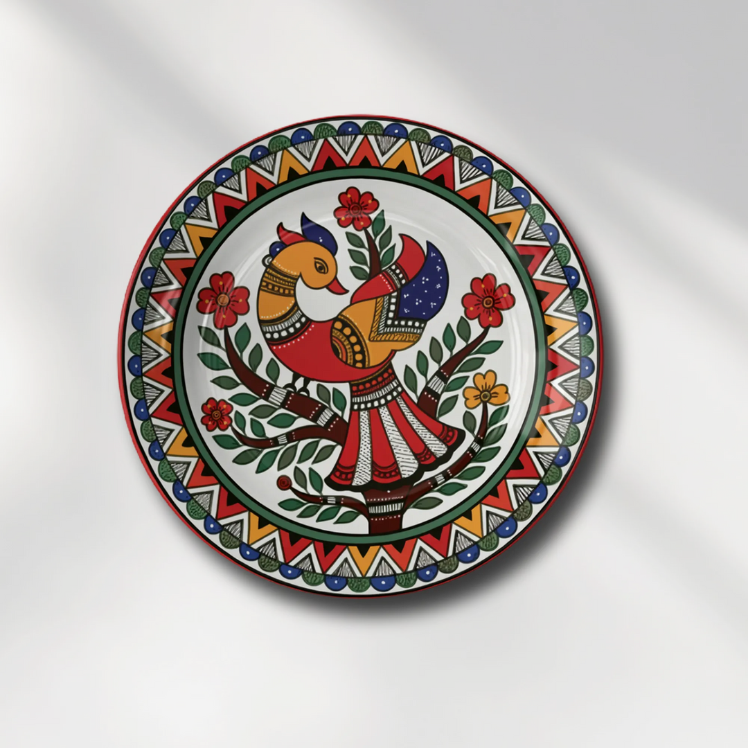 Madhubani Folk Bird & Floral