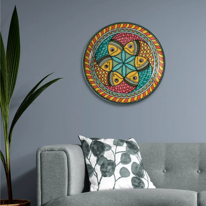 Madhubani Fish Mandala