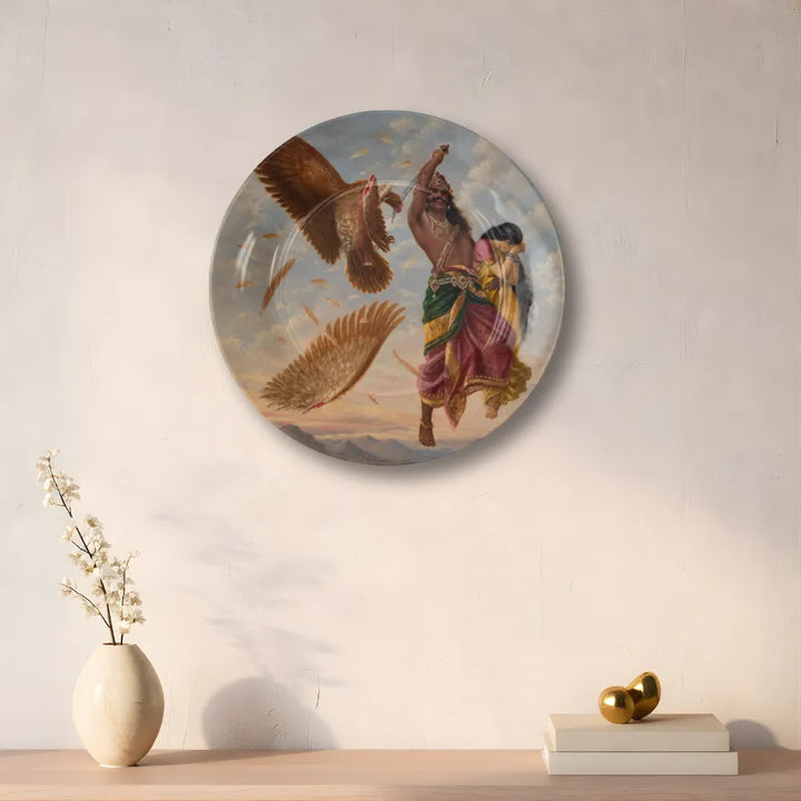 Raja Ravi Varma Ravana Abducting Sita – Jatayu Vadha
