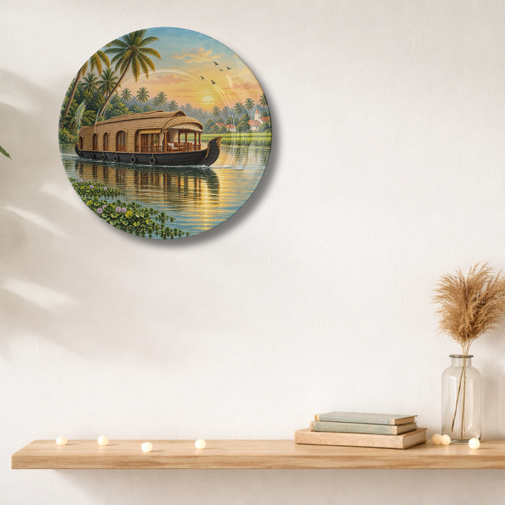 Golden Kerala Backwaters Houseboat Sunset