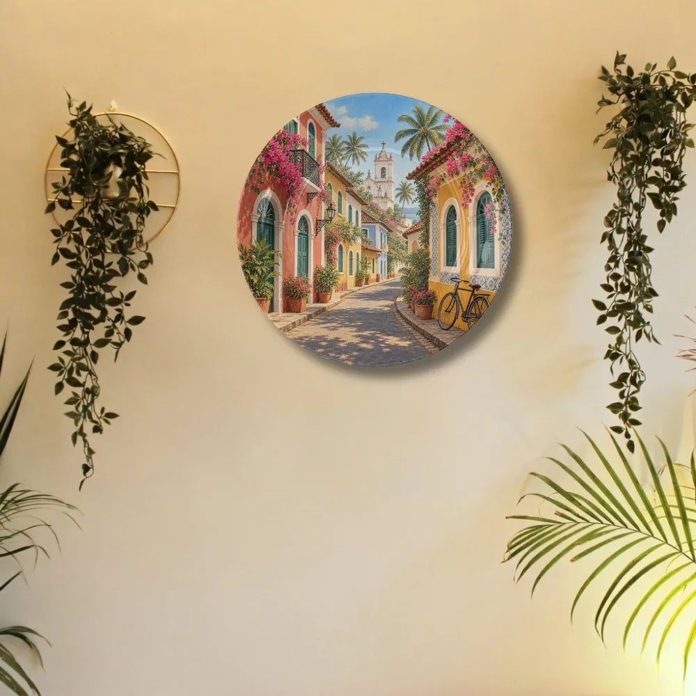 Colourful Colonial Street & Bougainvillea Charm