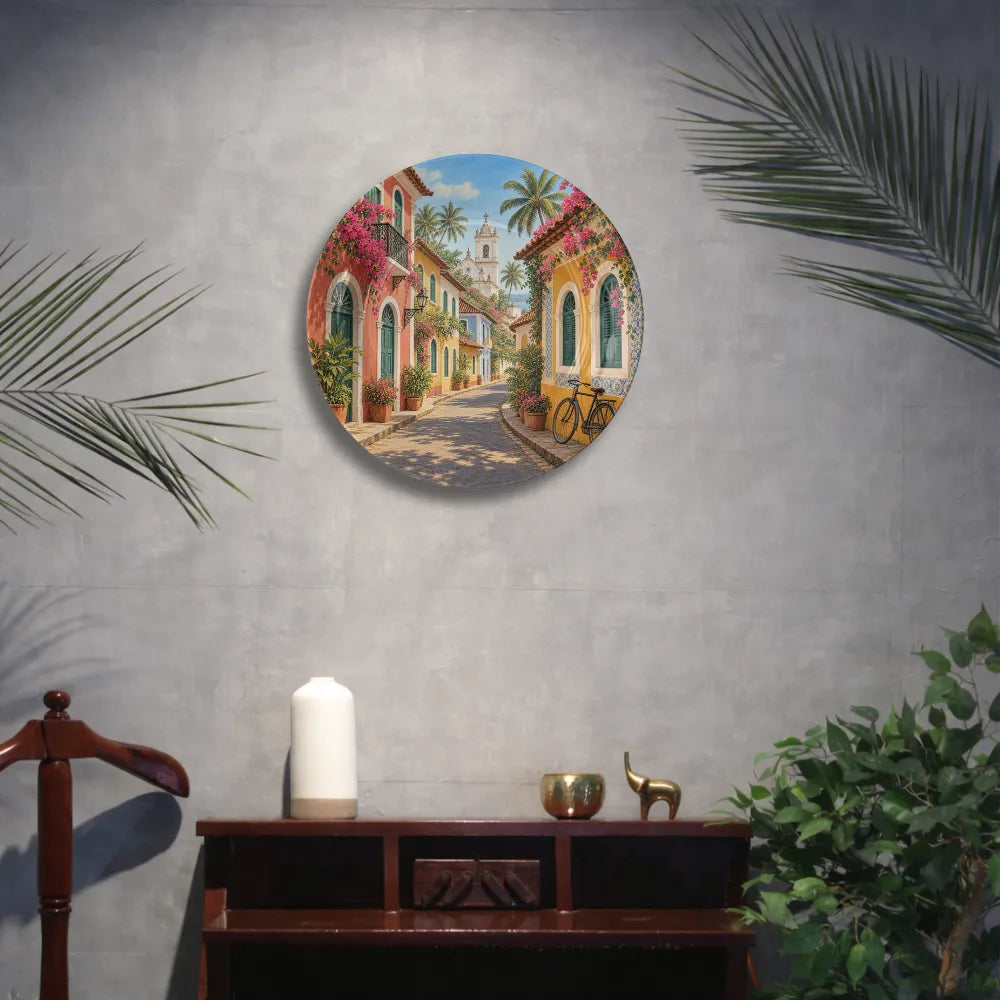 Colourful Colonial Street & Bougainvillea Charm