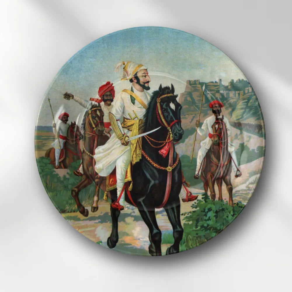 Raja Ravi Varma Chhatrapati Shivaji Maharaj – Royal Maratha Warrior