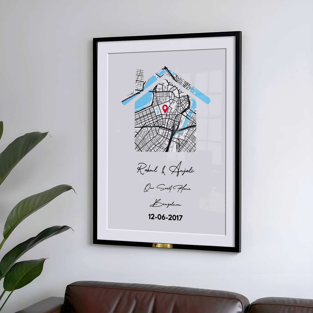Home Sweet Map – Personalized Street Map - Telinchi