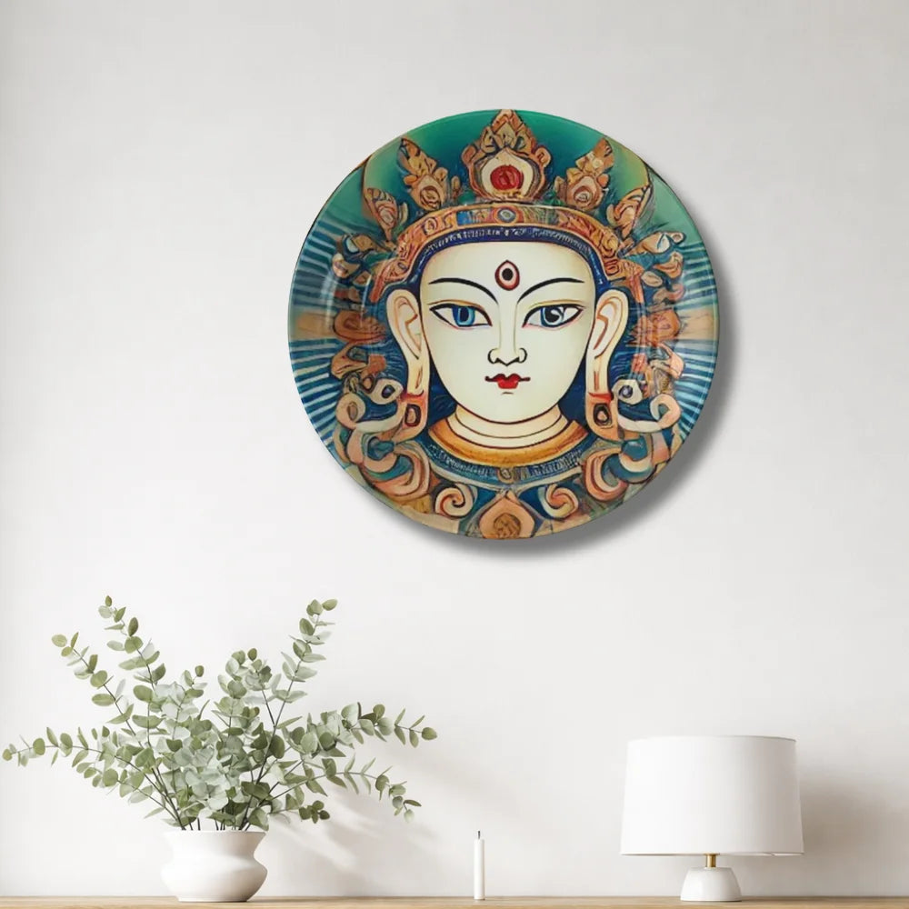 Tibetan Sacred Face Art Plate