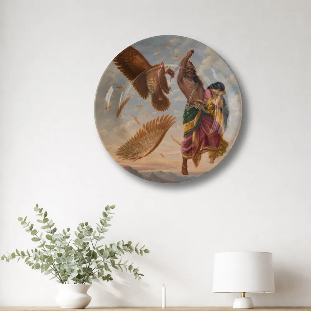 Raja Ravi Varma Ravana Abducting Sita – Jatayu Vadha