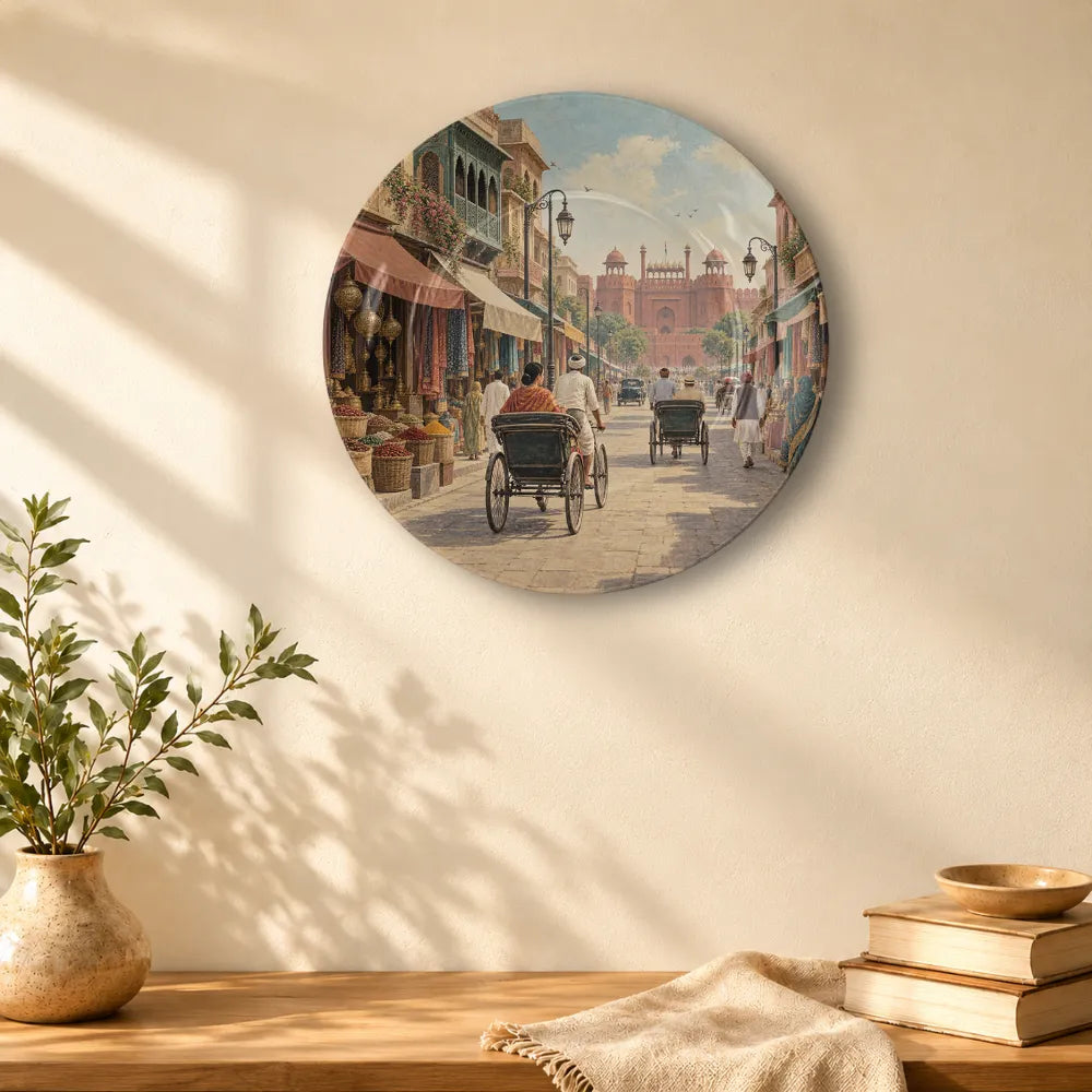 Vintage Old Delhi Bazaar & Red Fort Heritage