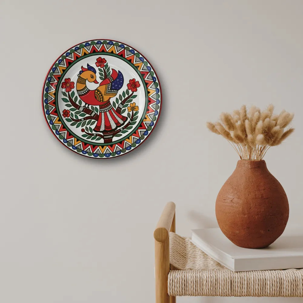 Madhubani Folk Bird & Floral