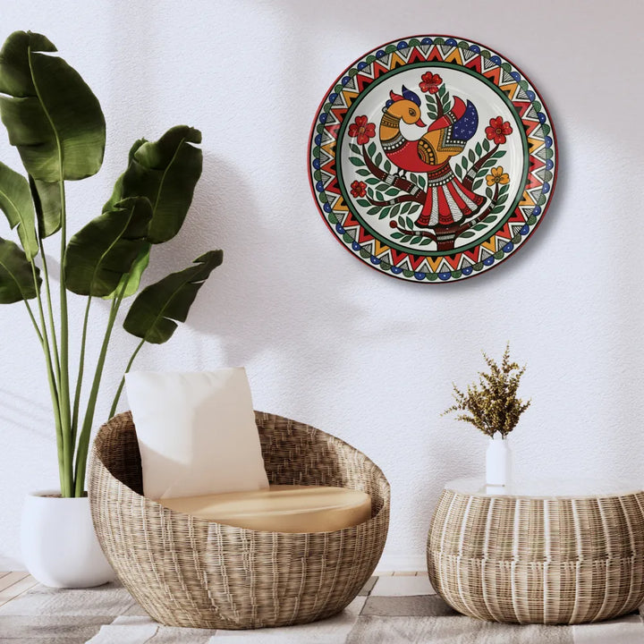 Madhubani Folk Bird & Floral