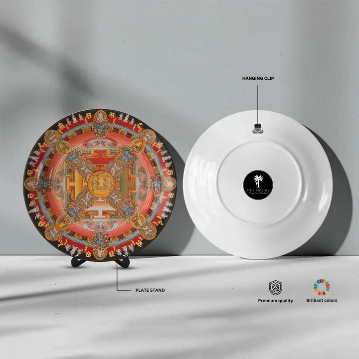 Tibetan Sacred Deity Mandala Plate