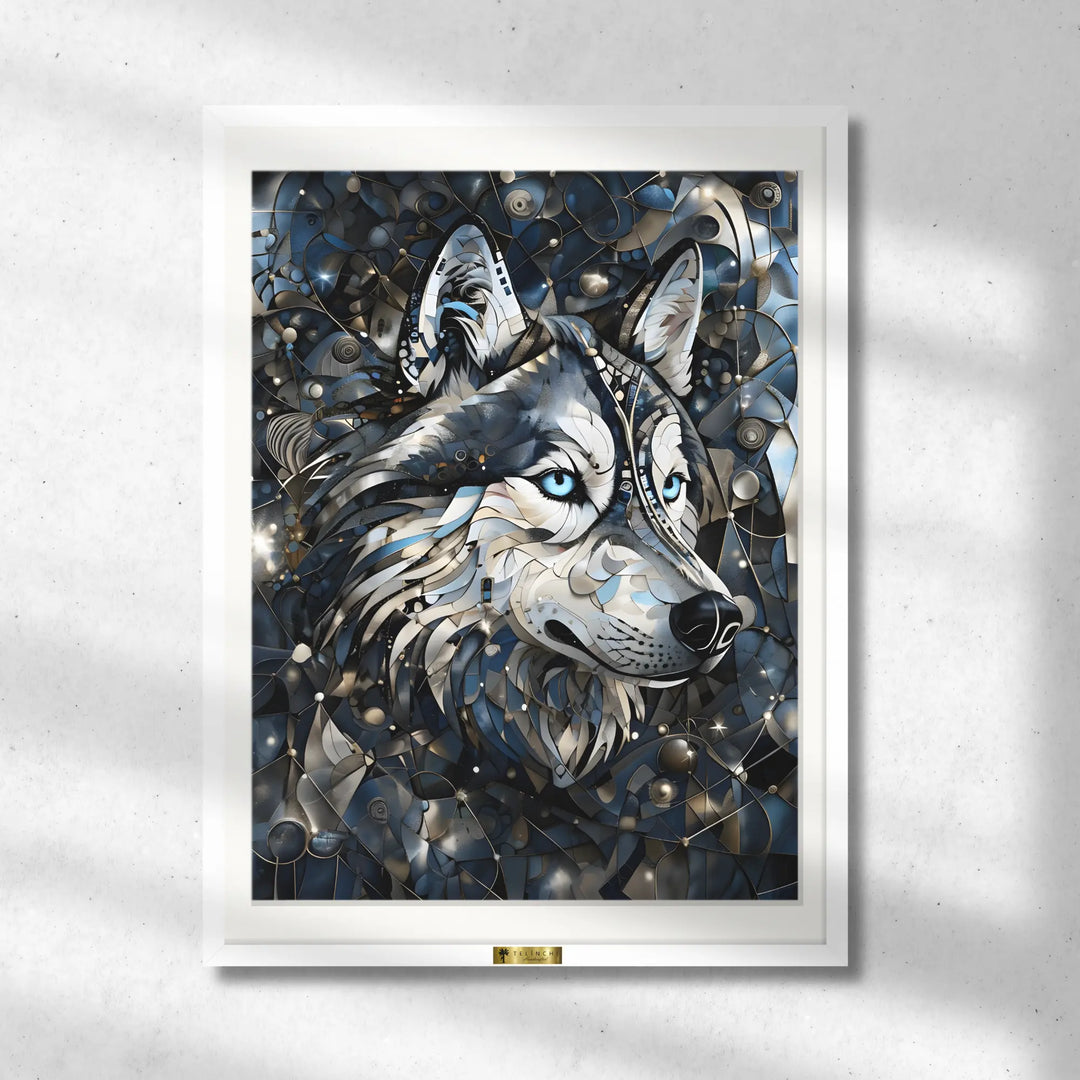 Stained Glass Wolf